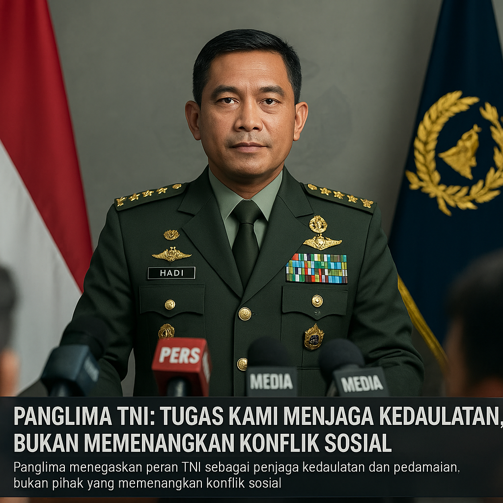 Panglima TNI: Tugas Kami Menjaga Kedaulatan, Bukan Memenangkan Konflik Sosial