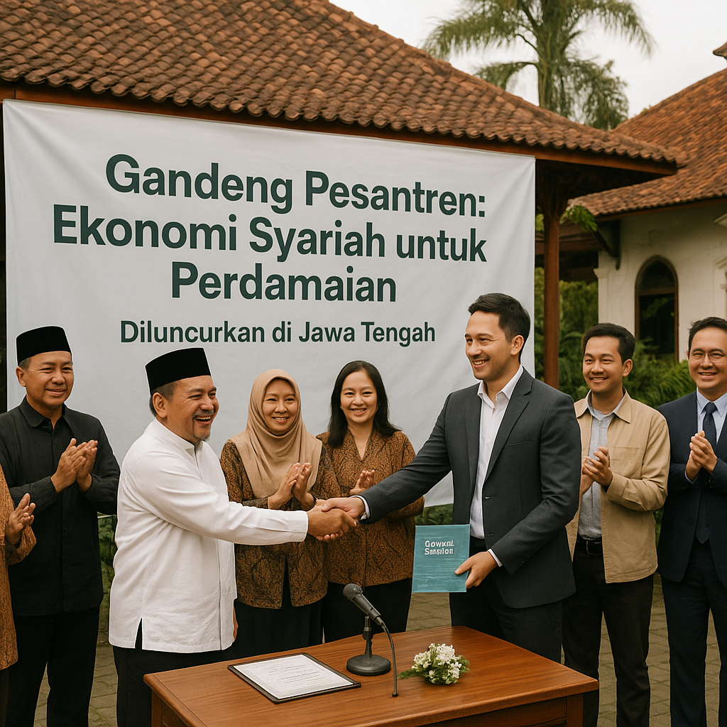 Gandeng Pesantren, Program 'Ekonomi Syariah untuk Perdamaian' Diluncurkan di Jawa Tengah