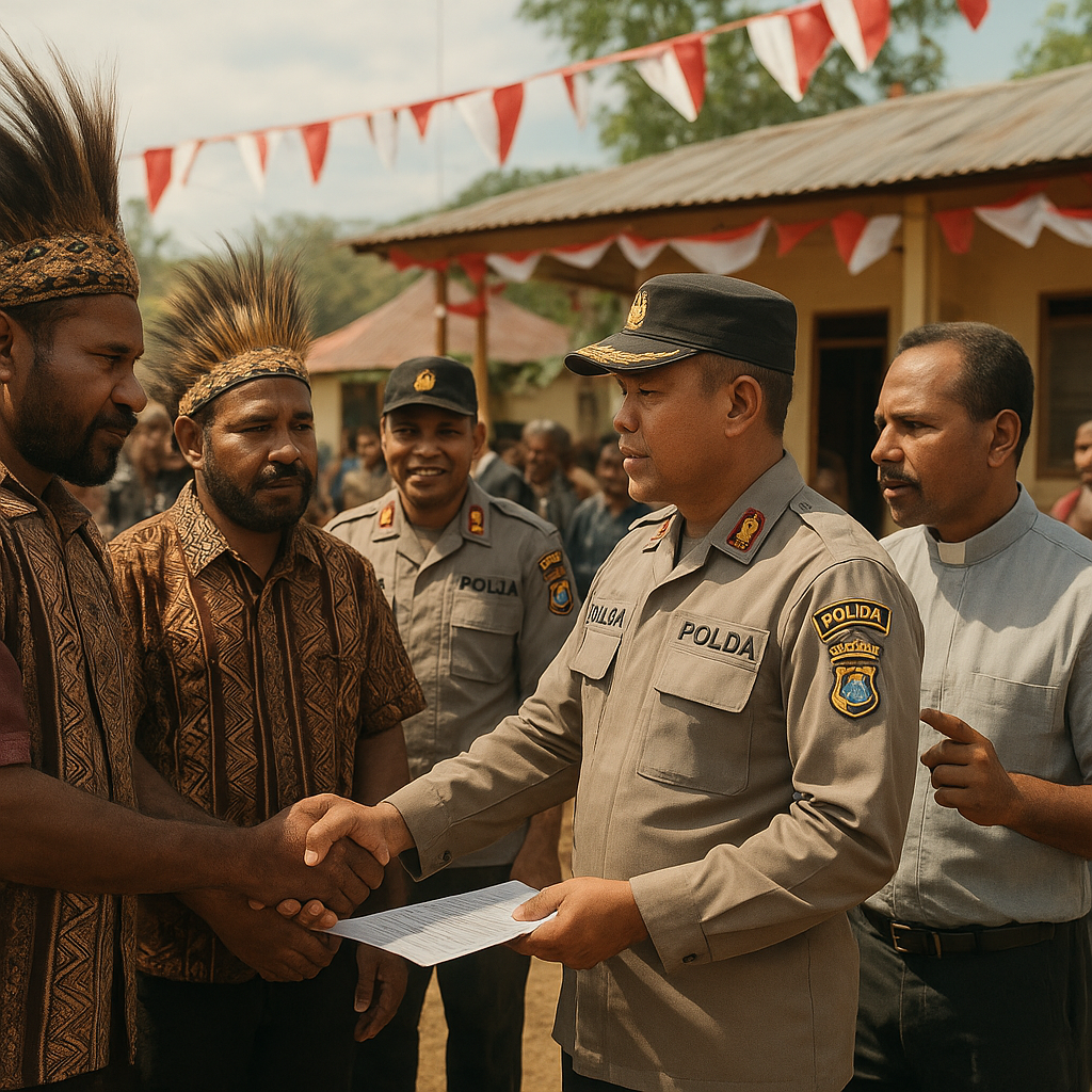 Polda Papua Gandeng Tokoh Adat dan Agama Amankan Peringatan HUT RI