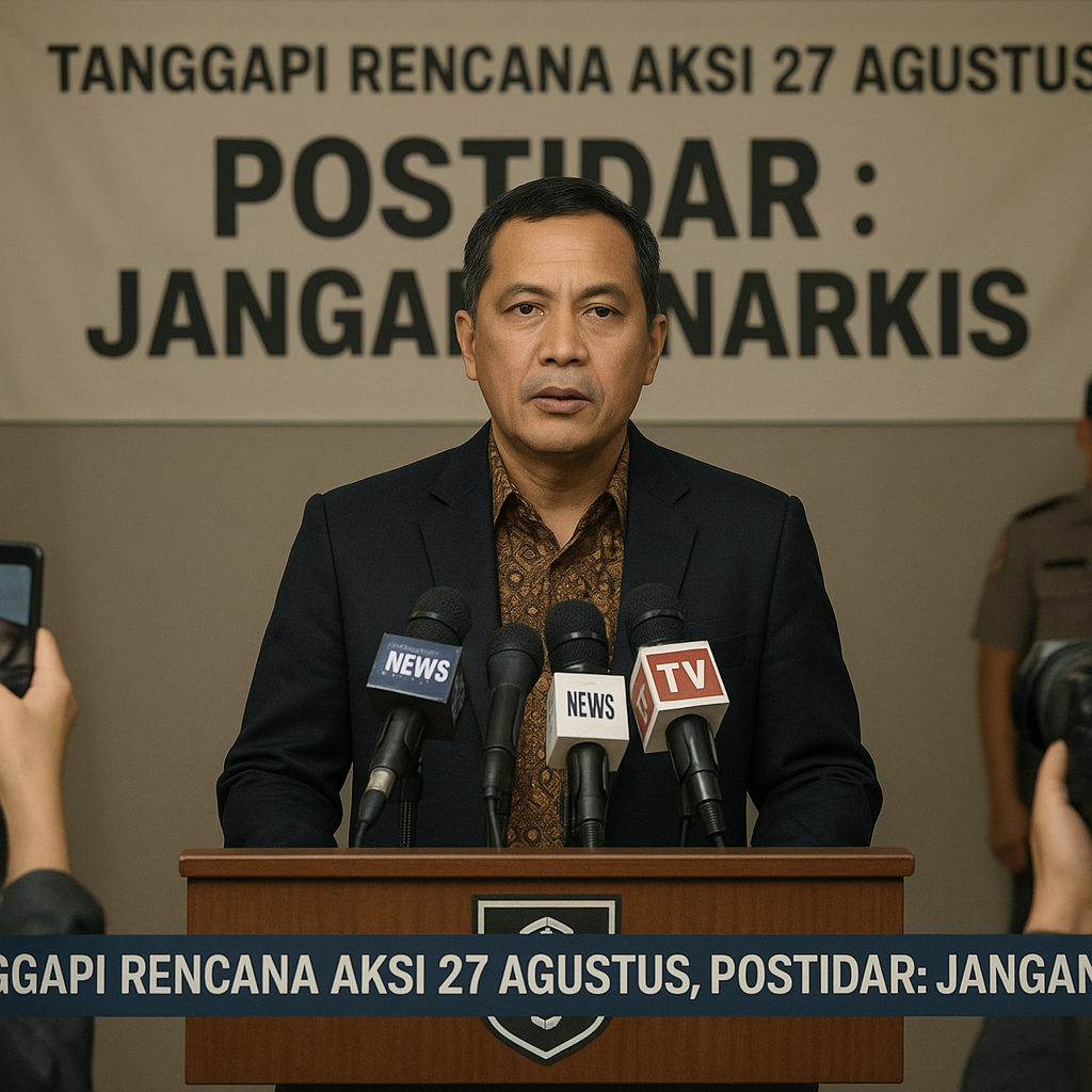 Tanggapi Rencana Aksi 27 Agustus, Postidar: Jangan Anarkis