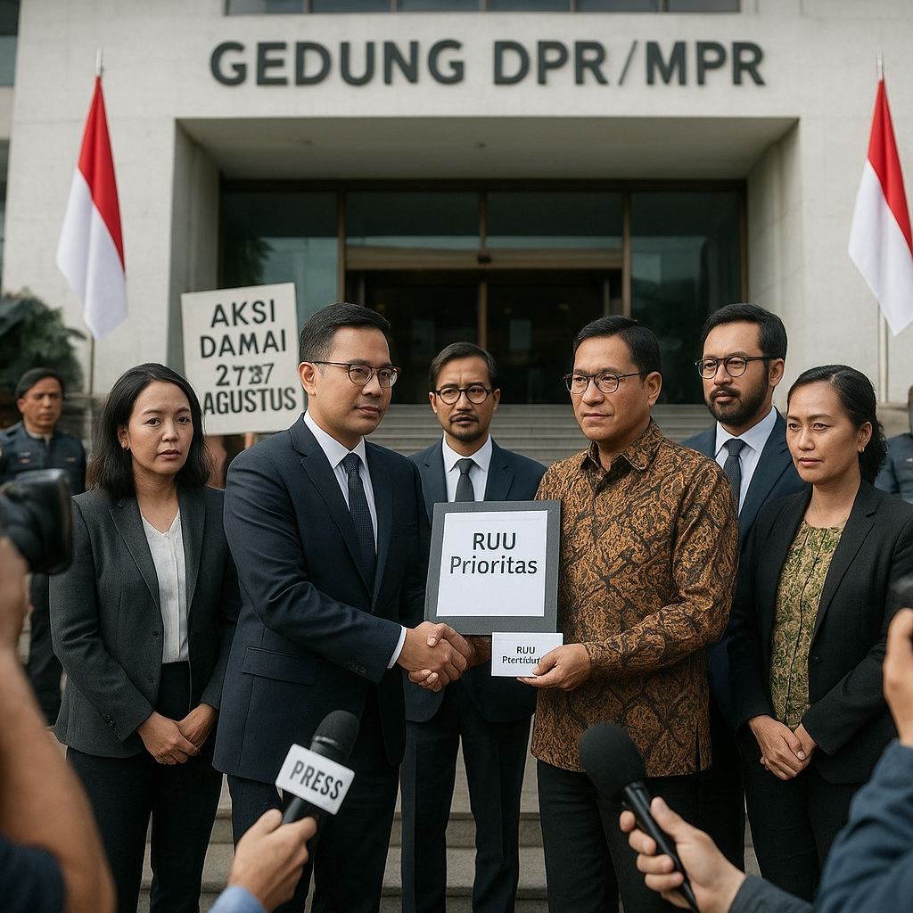 Pasca Aksi Damai, Pemerintah dan DPR Sepakat Percepat Pembahasan RUU Prioritas
