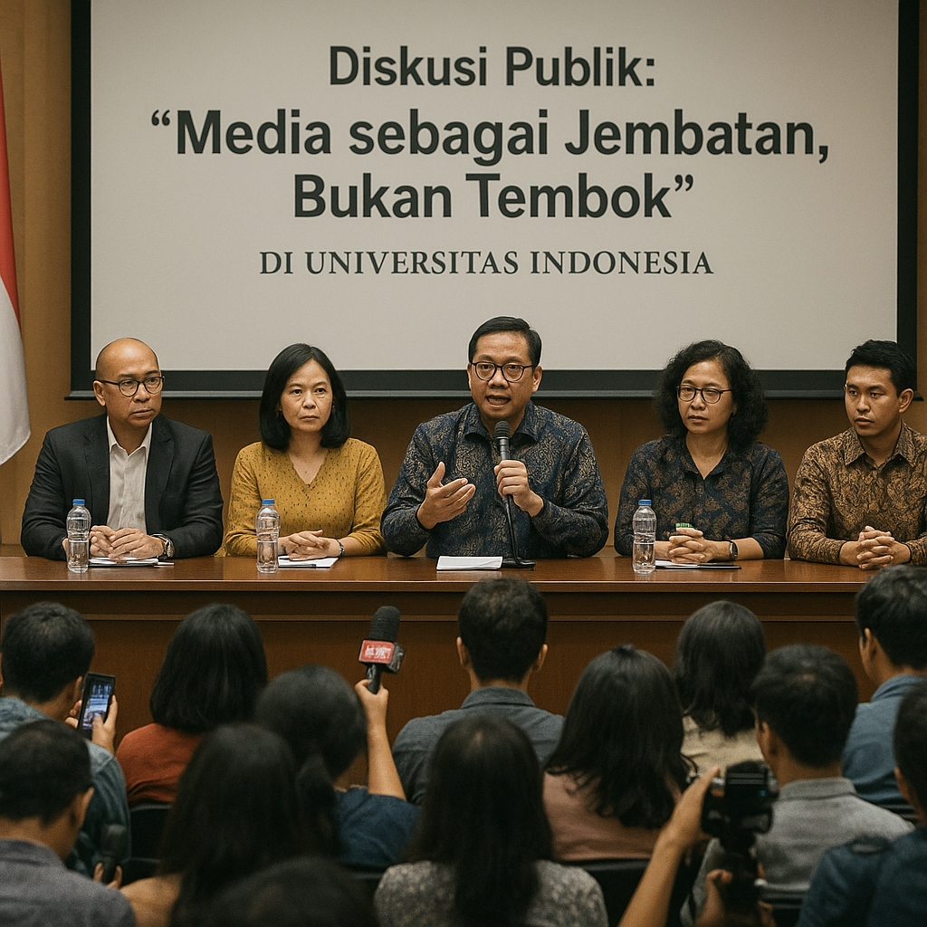 Diskusi Publik: 'Media sebagai Jembatan, Bukan Tembok' di Universitas Indonesia