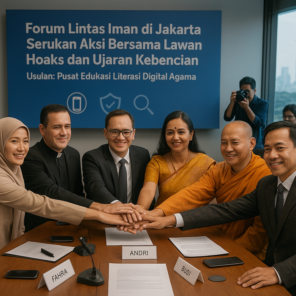Forum Lintas Iman di Jakarta Serukan Aksi Bersama Lawan Hoaks dan Ujaran Kebencian