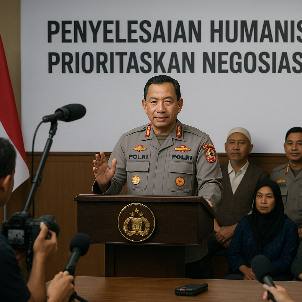 Kapolri Perintahkan Penyelesaian Humanis Setiap Kerumunan Massa, Prioritaskan Negosiasi