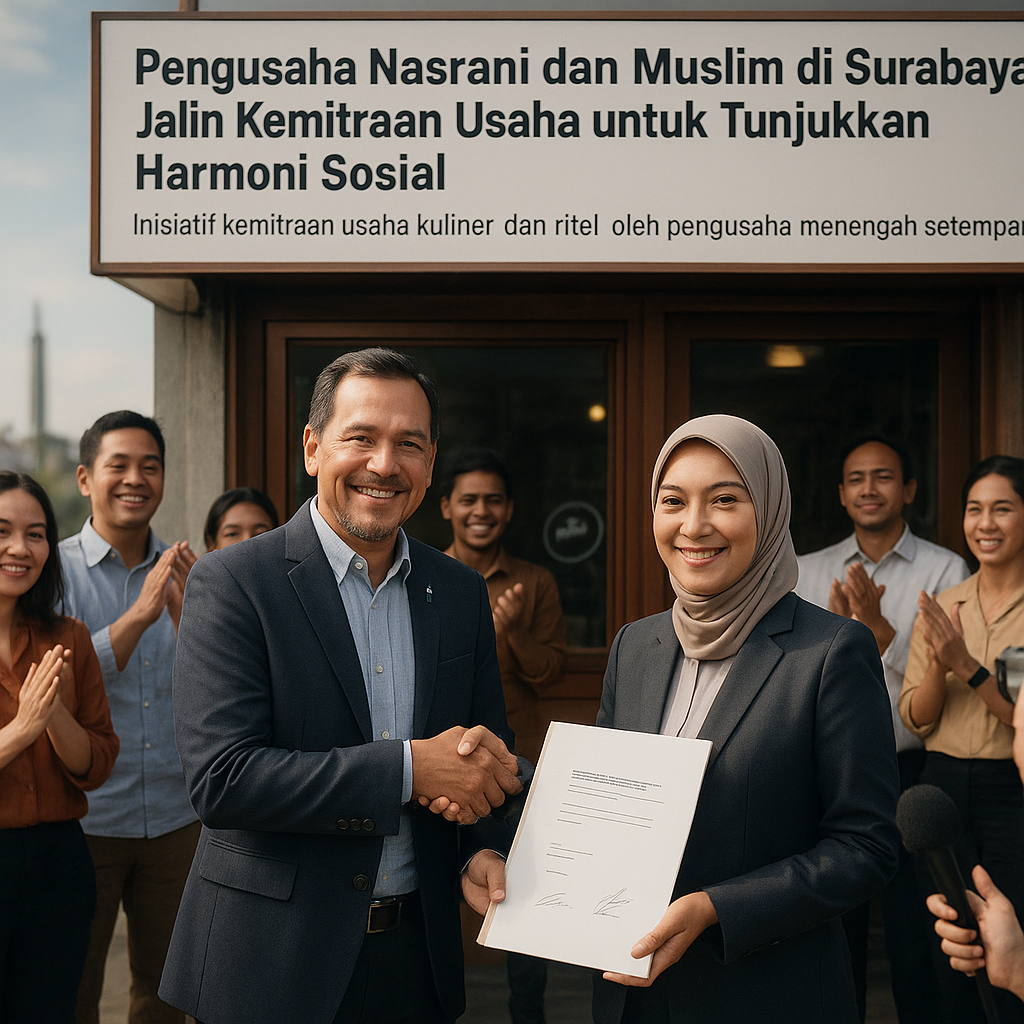Pengusaha Nasrani dan Muslim di Surabaya Jalin Kemitraan Usaha untuk Tunjukkan Harmoni Sosial