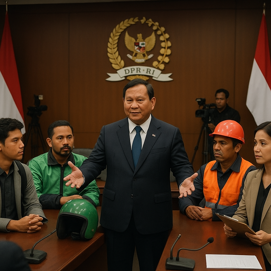 Prabowo Minta DPR Temui Demonstran untuk Berdialog Langsung