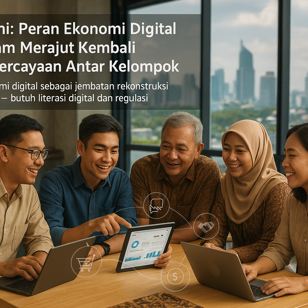 Opini: Peran Ekonomi Digital dalam Merajut Kembali Kepercayaan Antar Kelompok