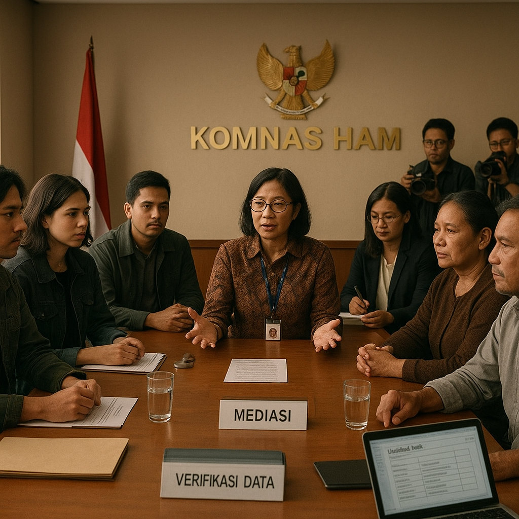 Komnas HAM Dorong Penyelesaian Kasus Korban Demo Melalui Jalur Dialog dan Hukum