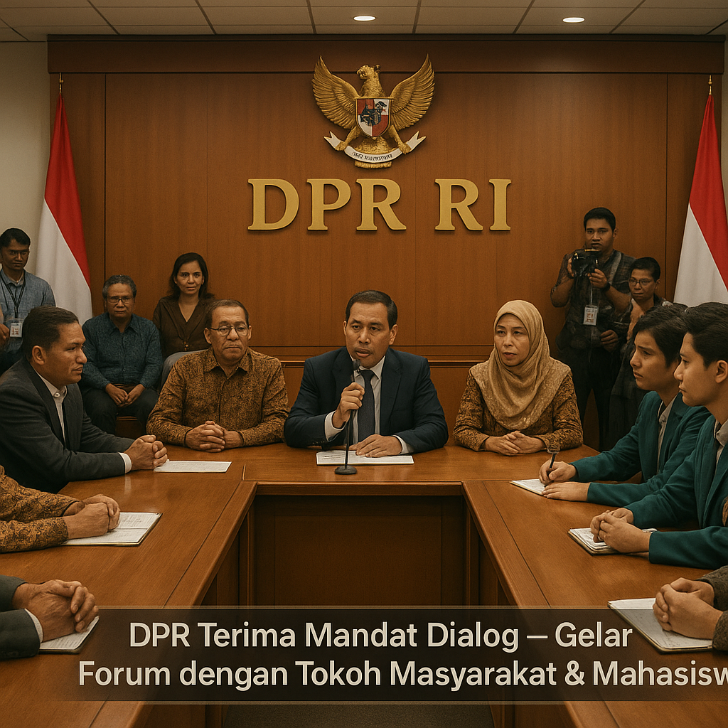 DPR Terima Mandat Dialog, Gelar Forum Pertemuan dengan Tokoh Masyarakat dan Mahasiswa