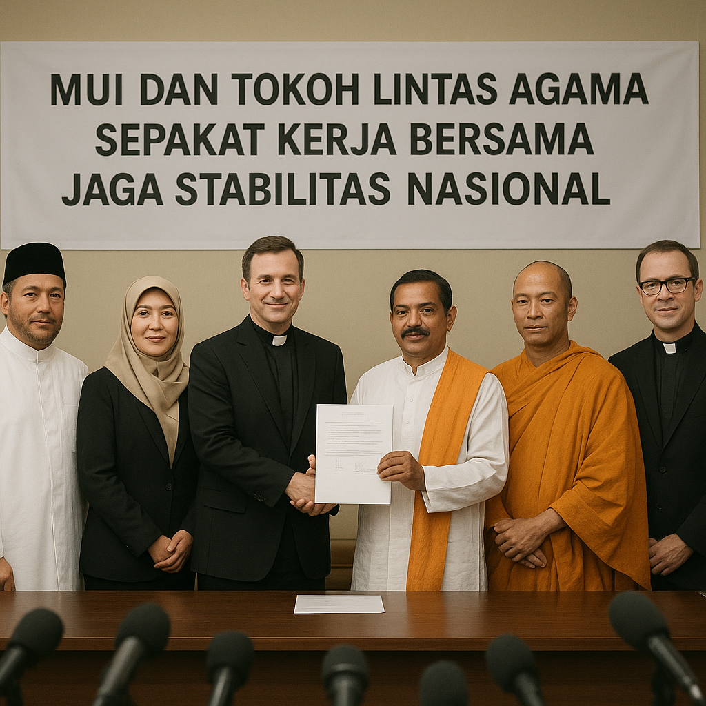 MUI dan Tokoh Lintas Agama Sepakat Kerja Bersama Jaga Stabilitas Nasional