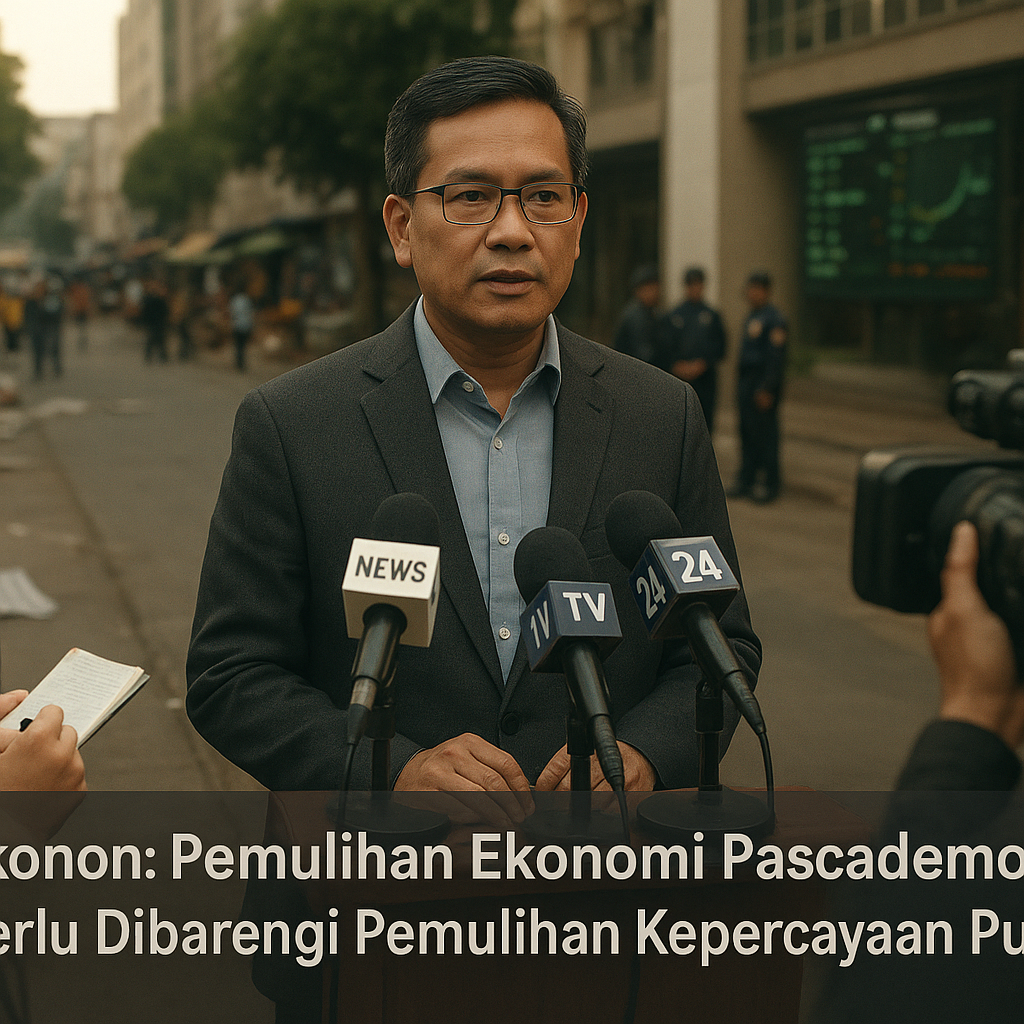 Ekonom: Pemulihan Ekonomi Pascademo Perlu Dibarengi Pemulihan Kepercayaan Publik