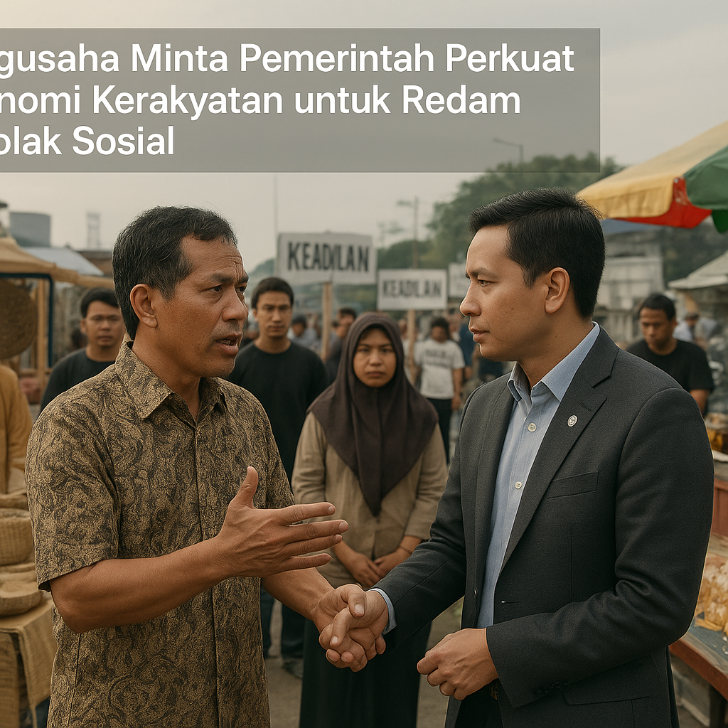 Pengusaha Minta Pemerintah Perkuat Ekonomi Kerakyatan untuk Redam Gejolak Sosial