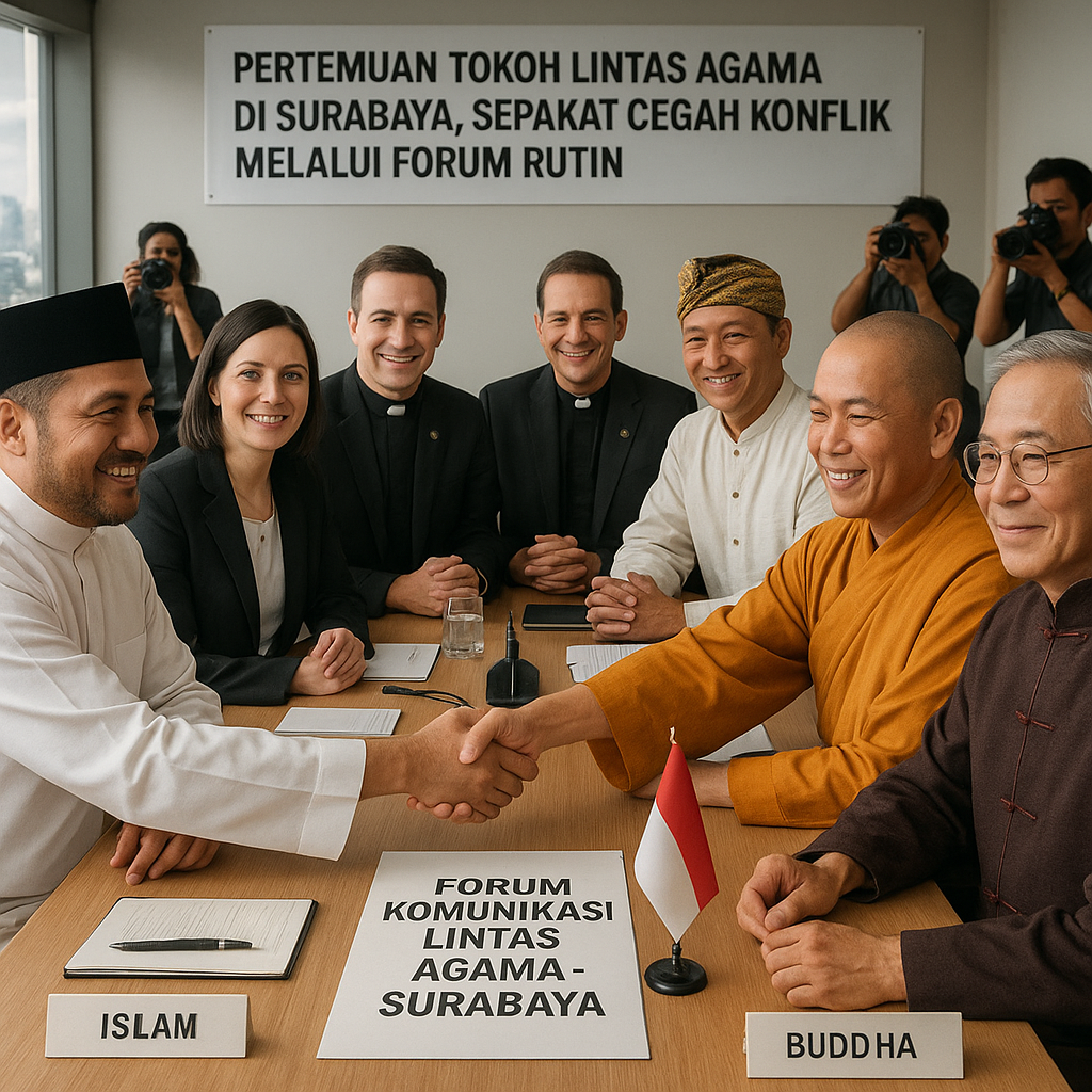 Pertemuan Tokoh Lintas Agama di Surabaya, Sepakat Cegah Konflik Melalui Forum Rutin