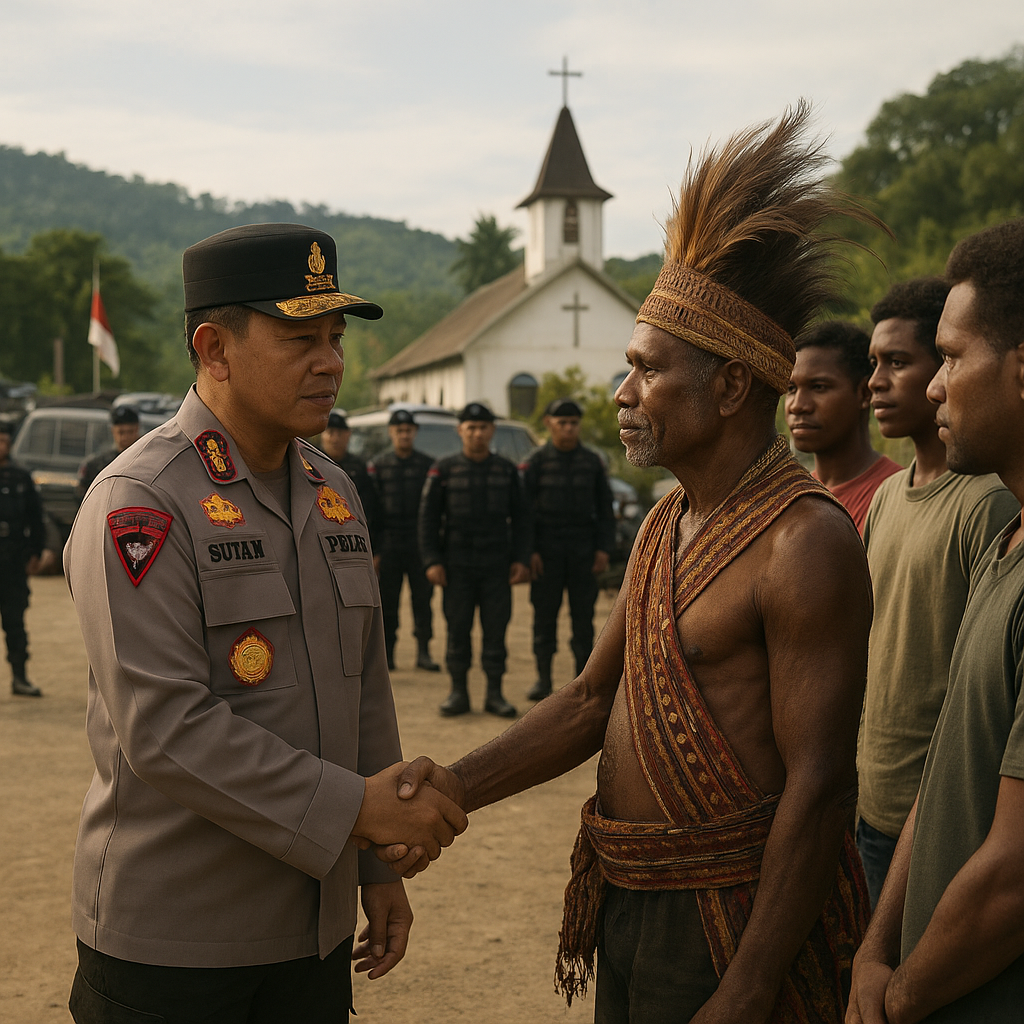 Kapolri Tinjau Penempatan Brimob di Papua, Tekankan Pendekatan Humanis dan Dialog