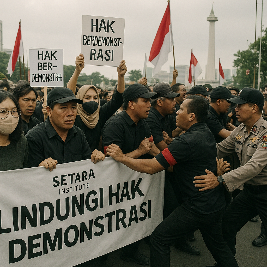 Demo Dihalangi hingga Berujung Kekerasan, SETARA Desak Negara Lindungi Hak Rakyat