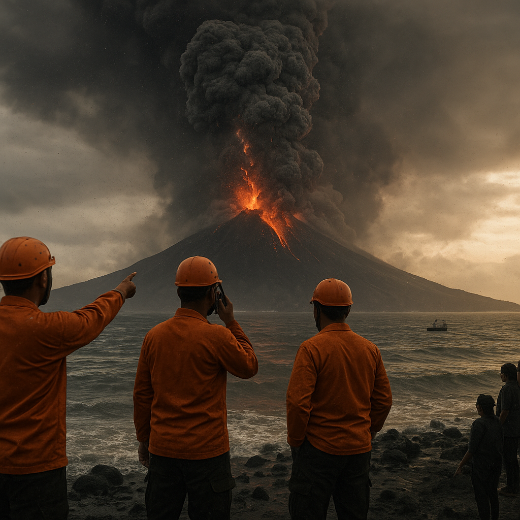 Erupsi Gunung Anak Krakatau Terjadi Berjam-Jam, BNPB Imbau Masyarakat Waspada