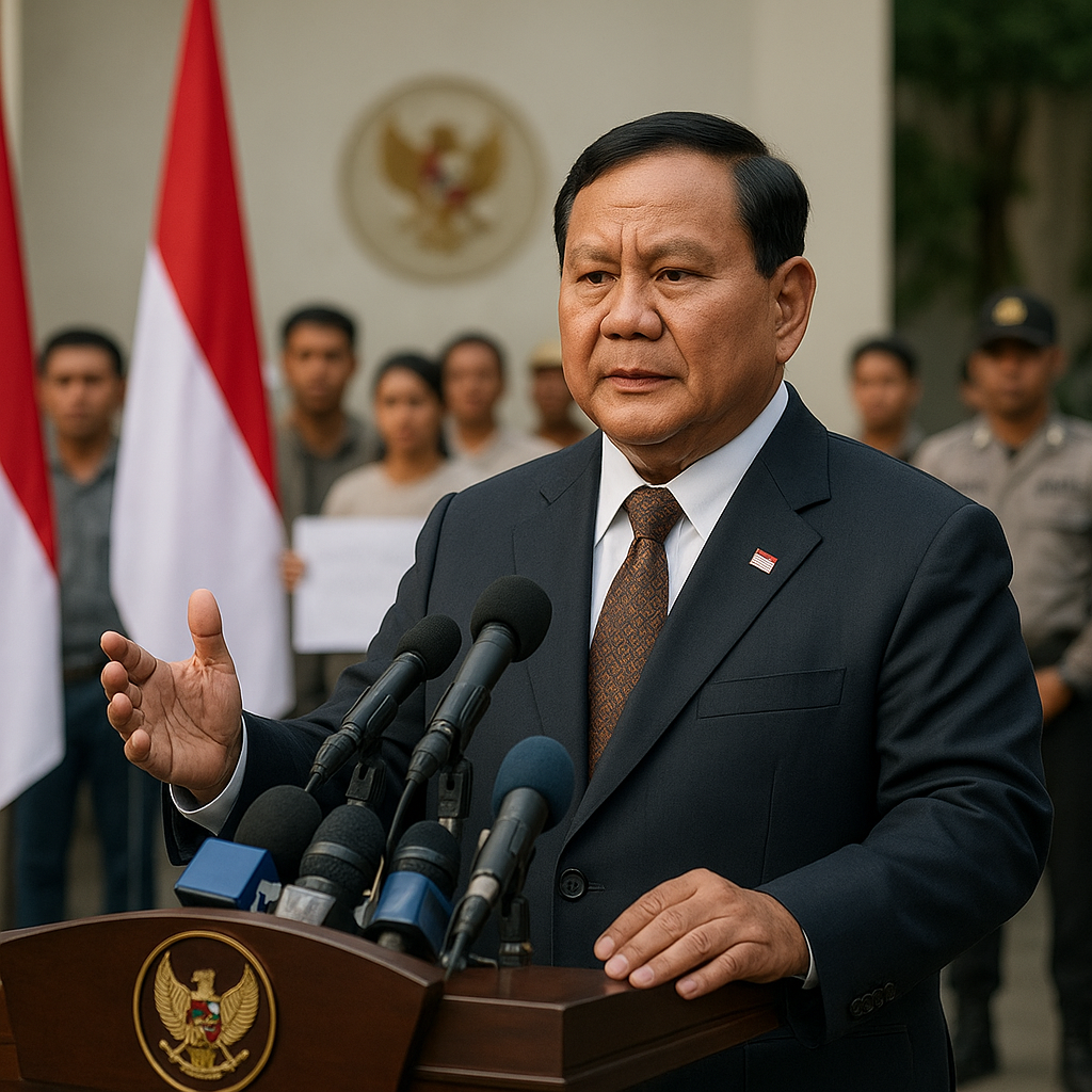 Presiden Prabowo Subianto: Tidak Boleh Ada Kriminalisasi ke Demonstran