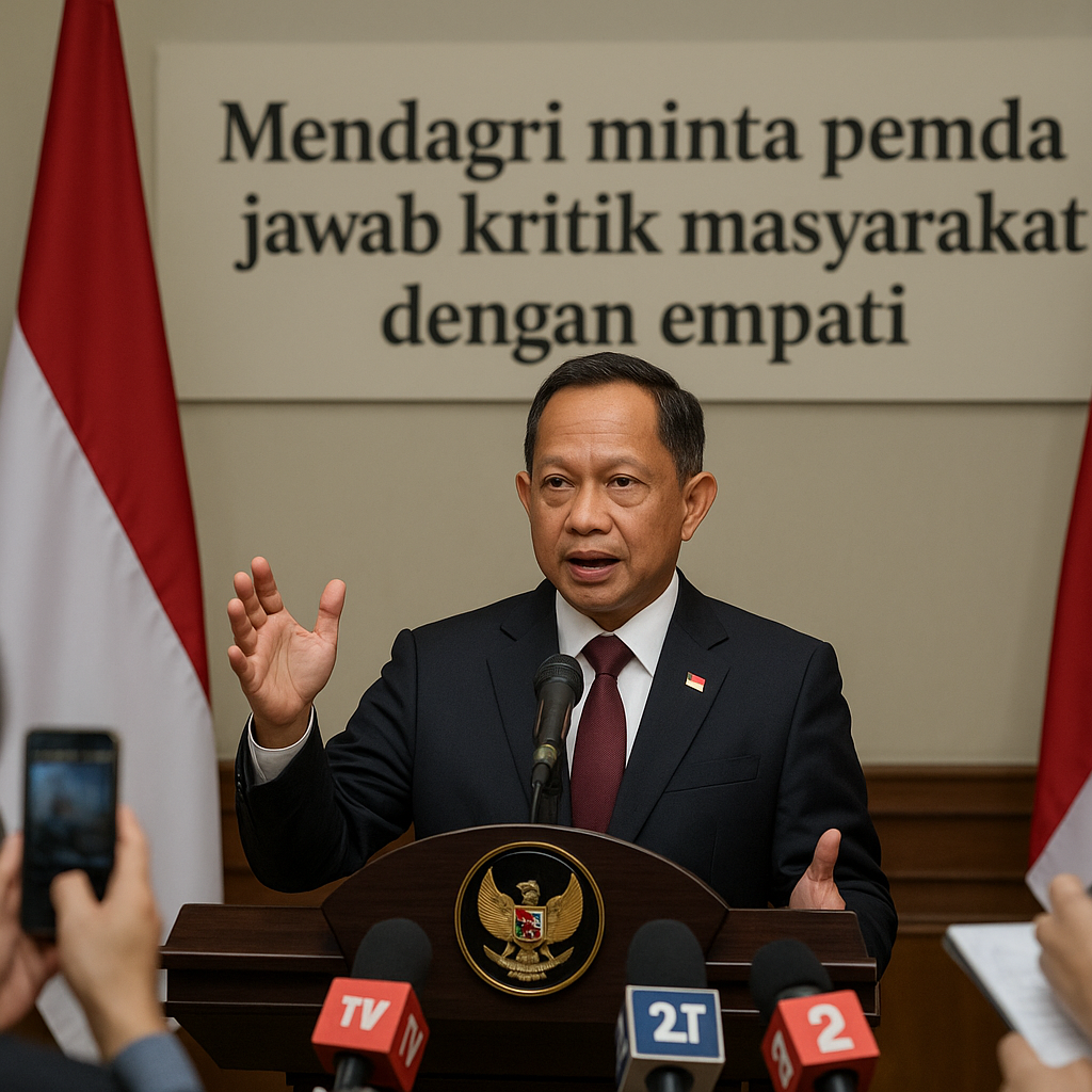Mendagri minta pemda jawab kritik masyarakat dengan empati