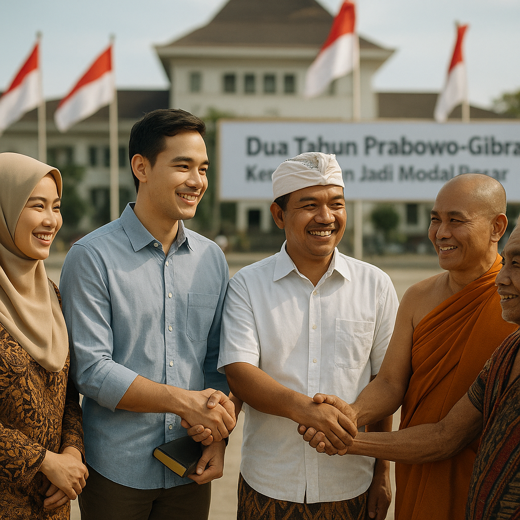 Dua Tahun Prabowo-Gibran, Kerukunan Jadi Modal Besar Jaga Indonesia