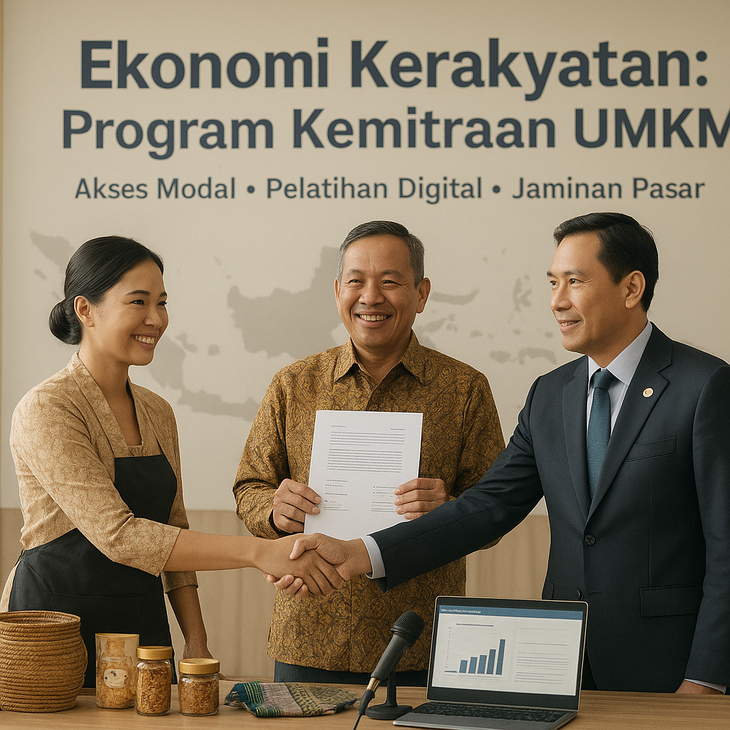 Ekonomi Kerakyatan: Program Kemitraan UMKM Dorong Kesejahteraan Daerah