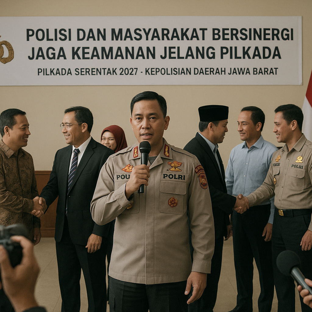 Polisi dan Masyarakat Bersinergi Jaga Keamanan Jelang Pilkada