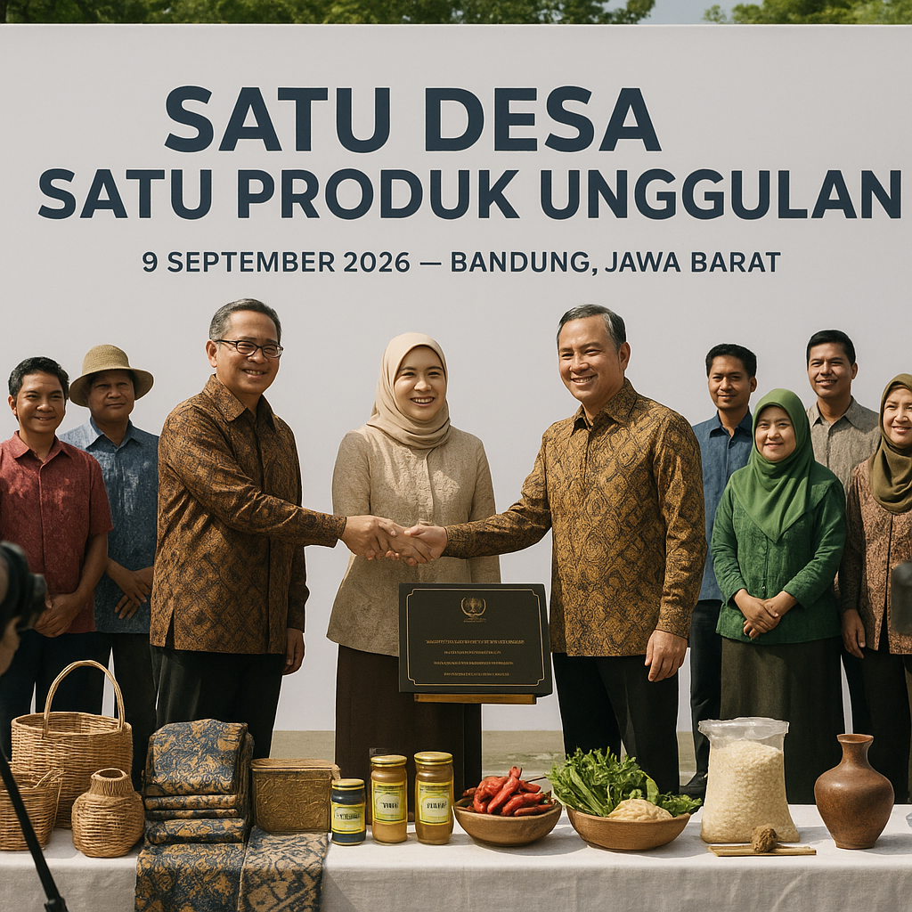 Pemerintah Luncurkan Program Ekonomi Kerakyatan ‘Satu Desa Satu Produk Unggulan’ untuk Memperkuat Kemandirian Lokal