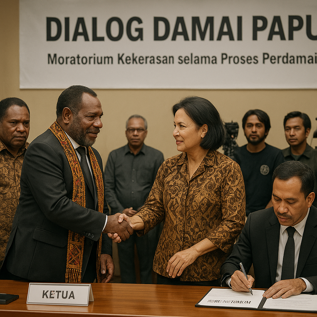 Dialog Damai Papua: Tokoh Masyarakat dan Pemerintah Sepakati Moratorium Kekerasan Selama Proses Perdamaian