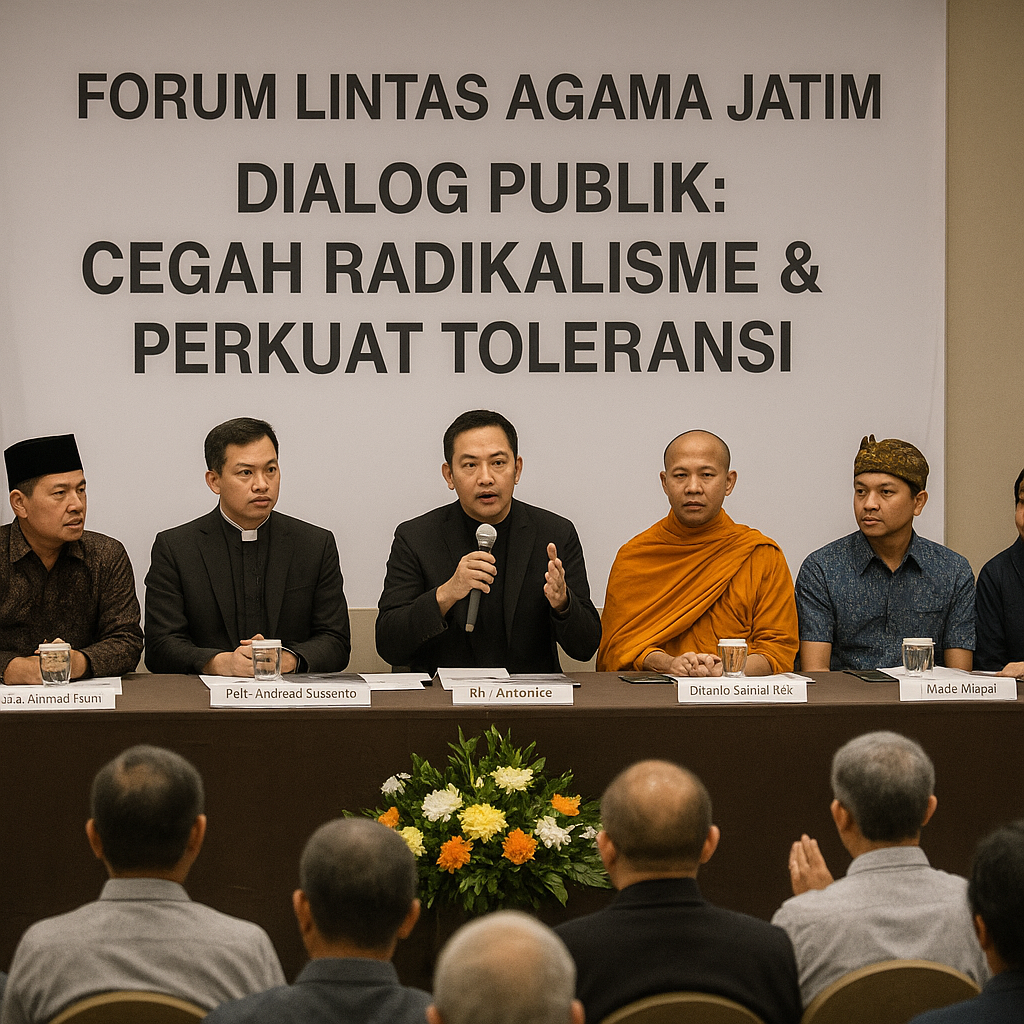 Forum Lintas Agama Jatim Gelar Dialog Publik Cegah Radikalisme dan Perkuat Toleransi