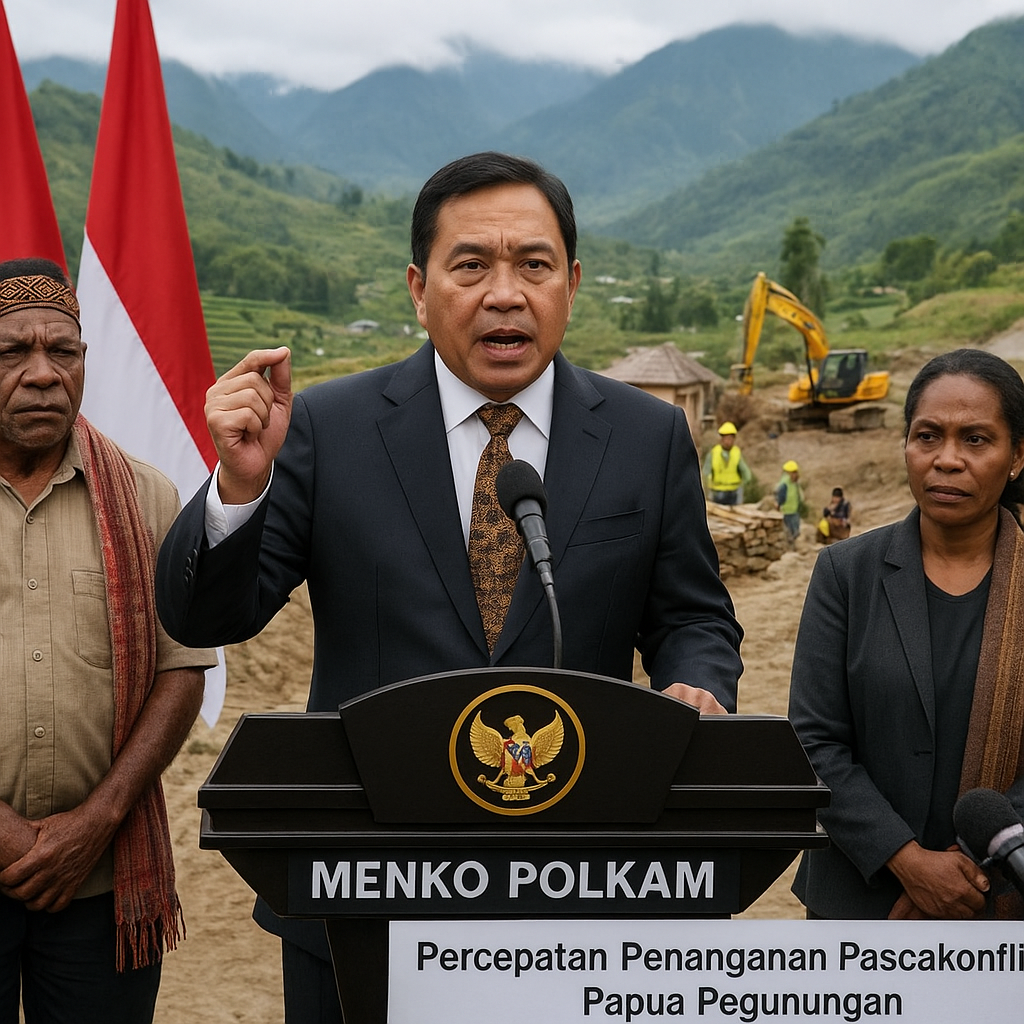 Menko Polkam Desak Percepatan Penanganan Pascakonflik di Papua Pegunungan
