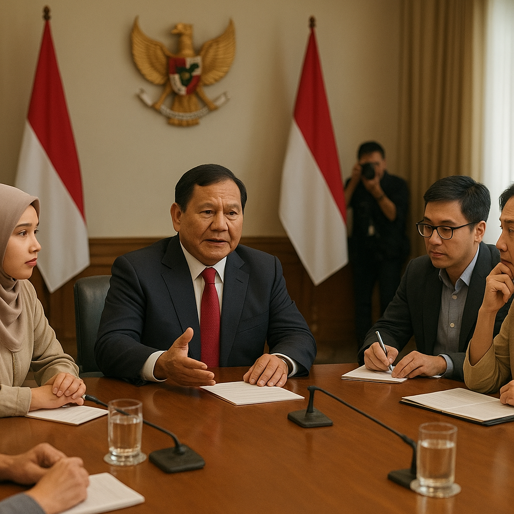 Prabowo Undang Tokoh Gerakan Nurani Bahas Dampak dan Solusi Pasca Demonstrasi