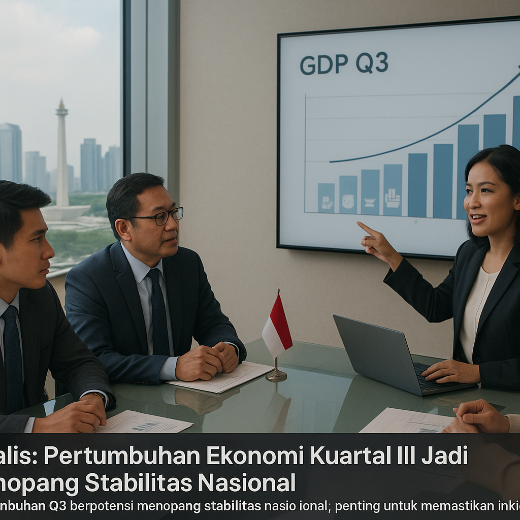 Analis: Pertumbuhan Ekonomi Kuartal III Jadi Penopang Stabilitas Nasional