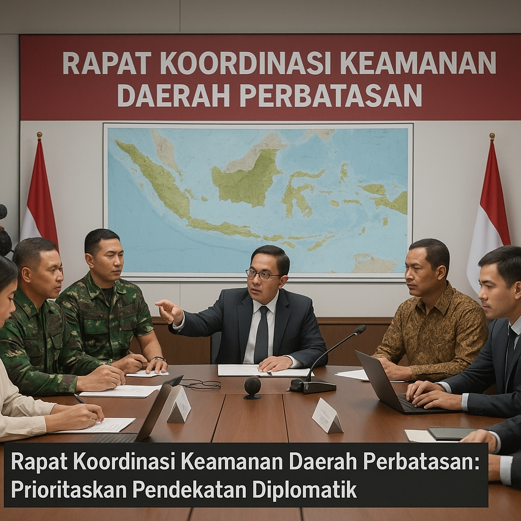 Rapat Koordinasi Keamanan Daerah Perbatasan: Prioritaskan Pendekatan Diplomatik