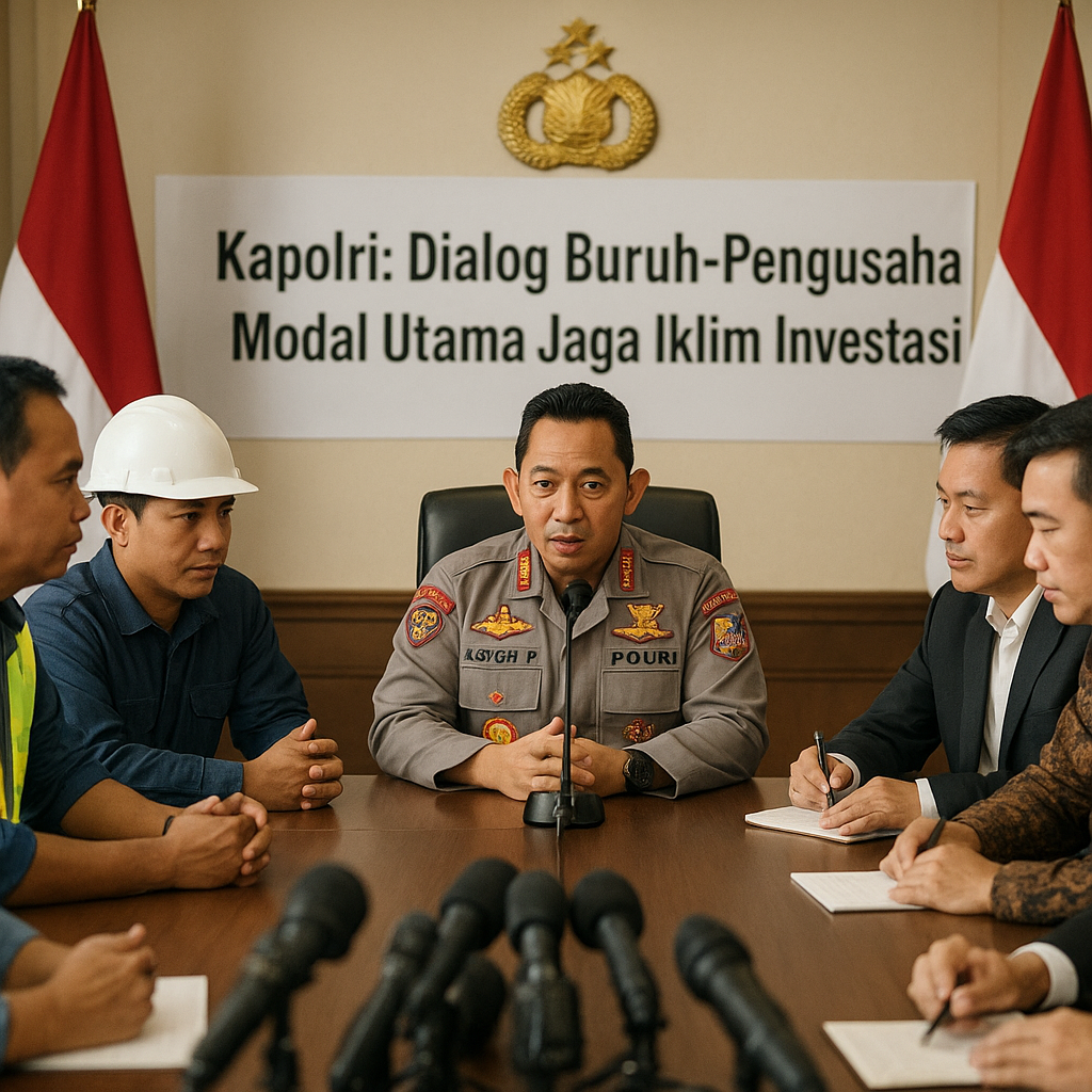 Kapolri: Dialog Buruh-Pengusaha Modal Utama Jaga Iklim Investasi