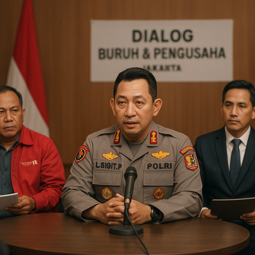 Kapolri Dukung Dialog Buruh dan Pengusaha Cari Titik Temu Soal RUU Ciptaker