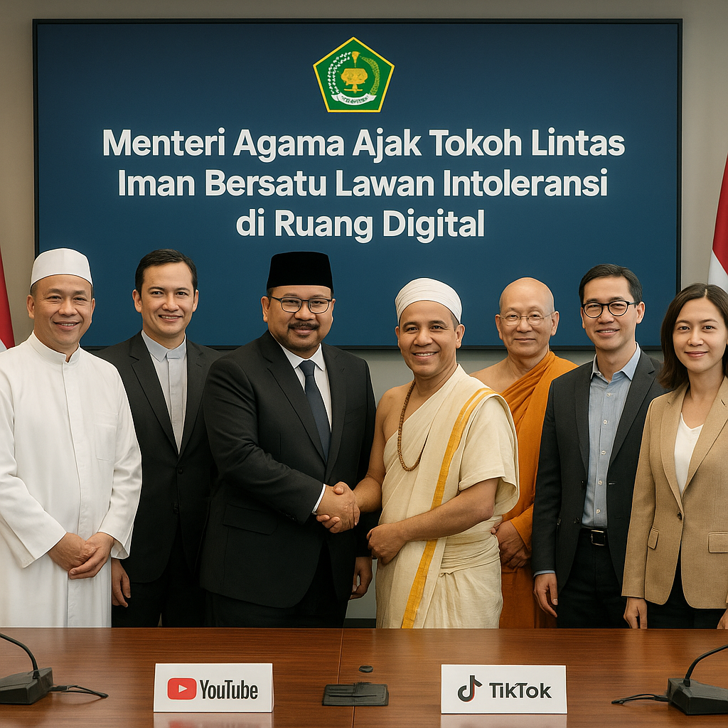 Menteri Agama Ajak Tokoh Lintas Iman Bersatu Lawan Intoleransi di Ruang Digital