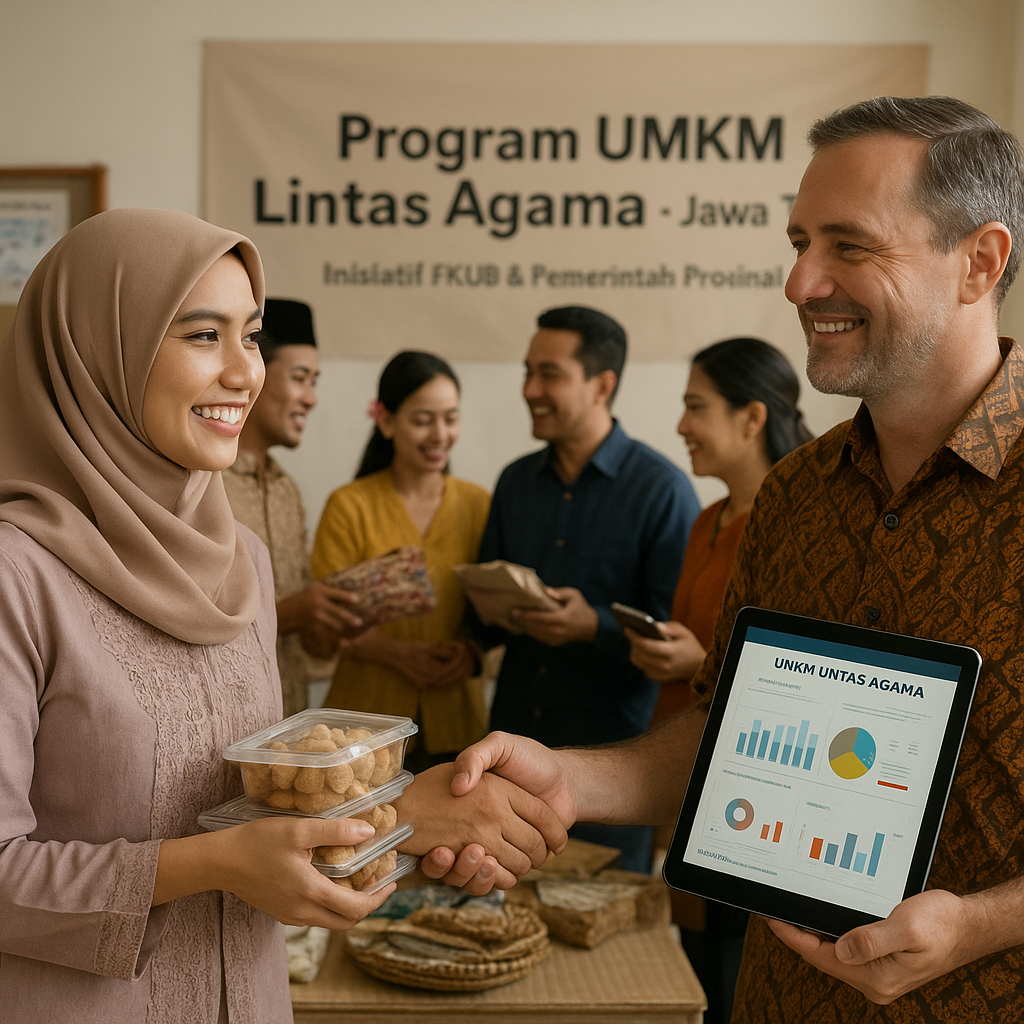 Ekonomi Digital Jadi Perekat: Program UMKM Lintas Agama di Jawa Timur Kurangi Ketegangan Sosial