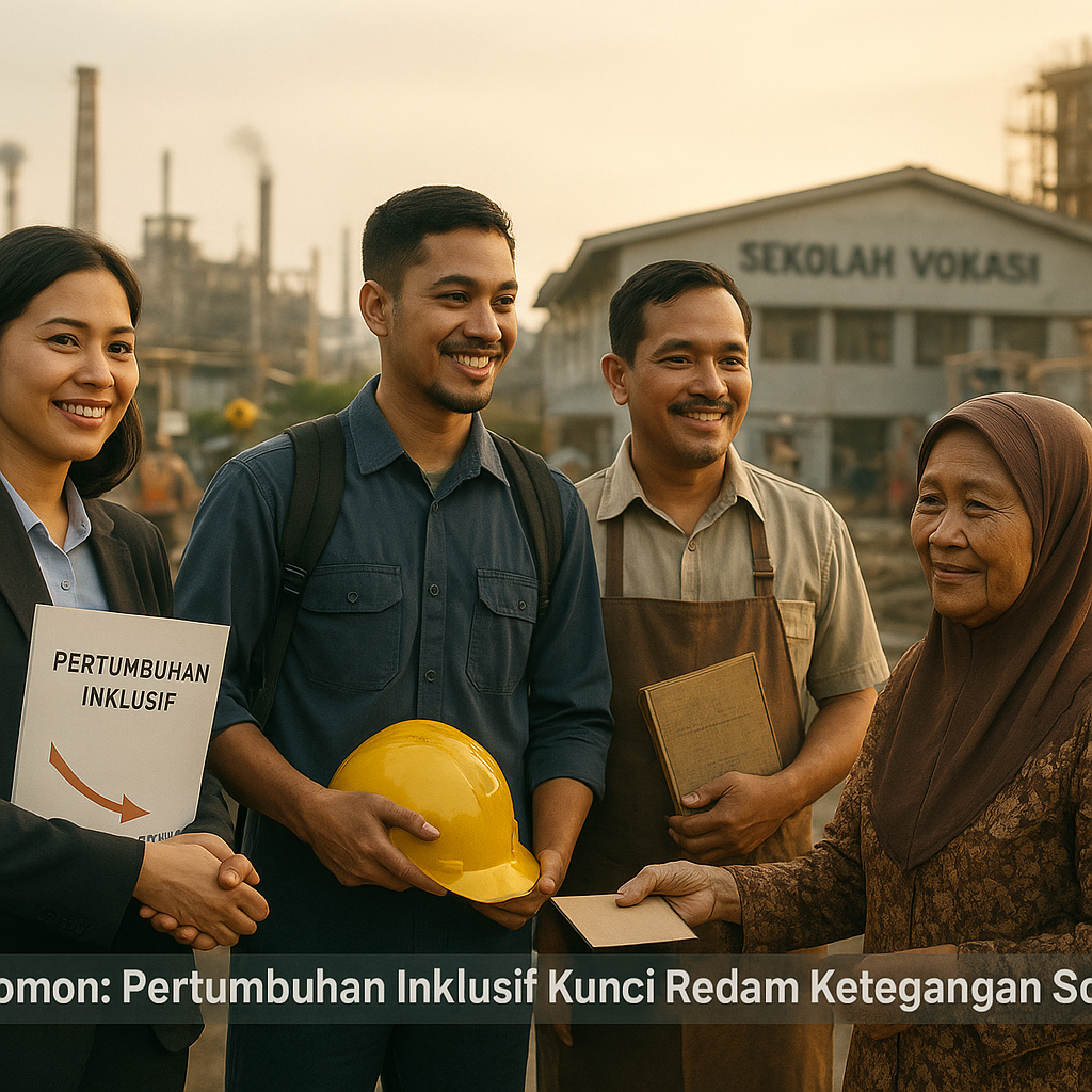 Ekonom: Pertumbuhan Inklusif Kunci Redam Ketegangan Sosial