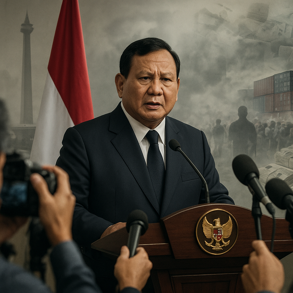 Prabowo Soroti Keterlibatan Koruptor, Mafia, dan Pelaku Underinvoicing dalam Kerusuhan Agustus