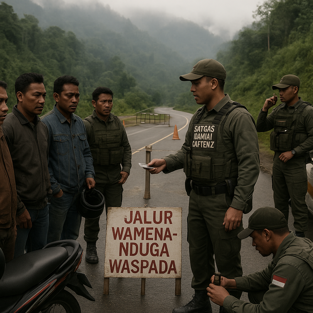 KKB Ancam Tembak Mati Sopir Ojek dan Taksi di Jalur Wamena, Satgas Damai Cartenz Bergerak