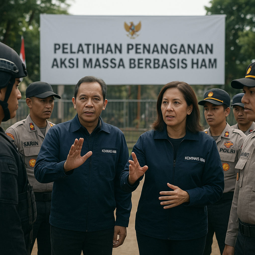 Polri dan Komnas HAM Gelar Pelatihan Bersama Penanganan Aksi Massa dengan Prinsip HAM