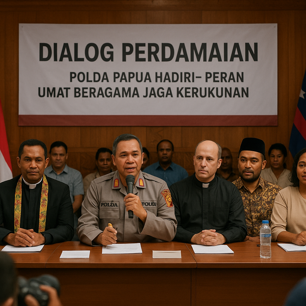 Polda Papua Hadiri Dialog Perdamaian, Dorong Peran Umat Beragama Jaga Kerukunan
