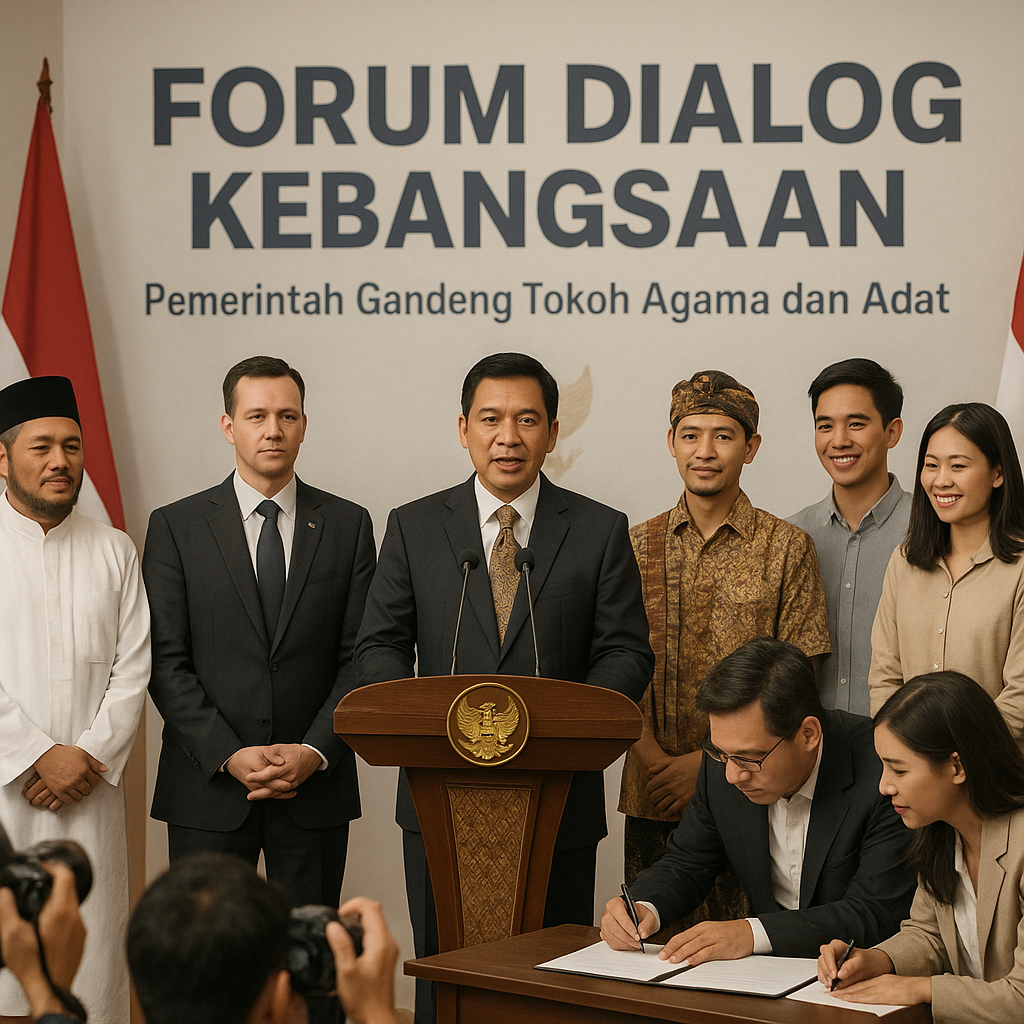 Pemerintah Gandeng Tokoh Agama dan Adat Luncurkan Forum Dialog Kebangsaan