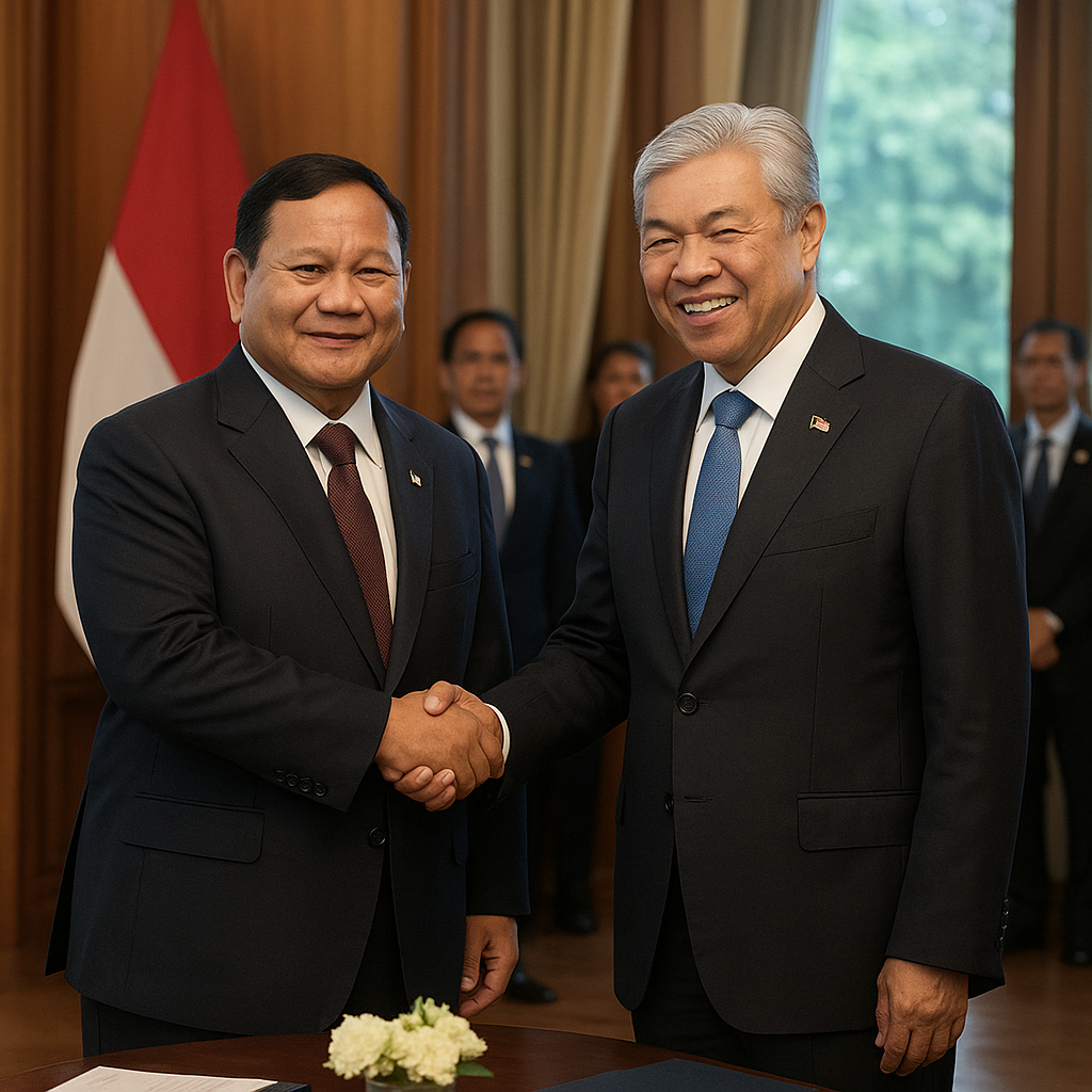 Prabowo Menerima Kunjungan Wakil Perdana Menteri Malaysia, Bahas Bantuan Karhutla dan Kerja Sama Halal