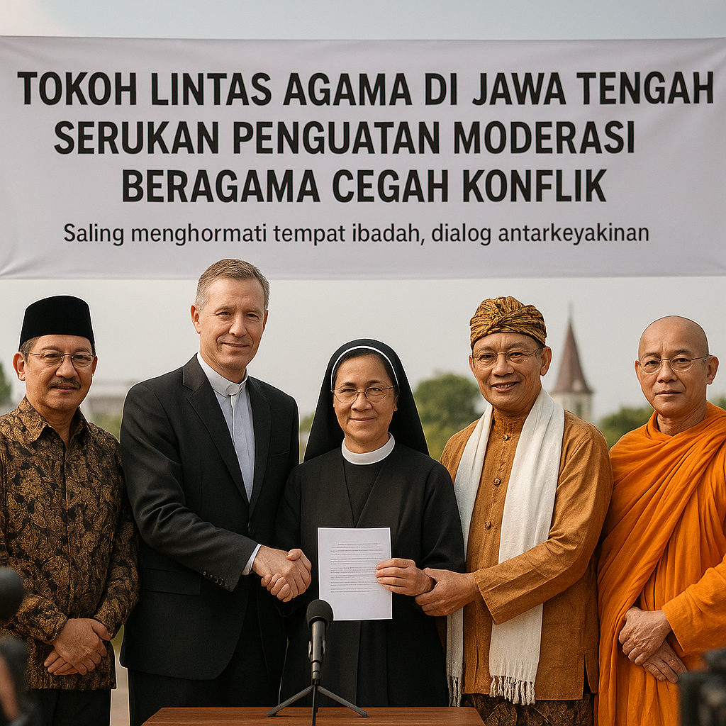 Tokoh Lintas Agama di Jawa Tengah Serukan Penguatan Moderasi Beragama Cegah Konflik