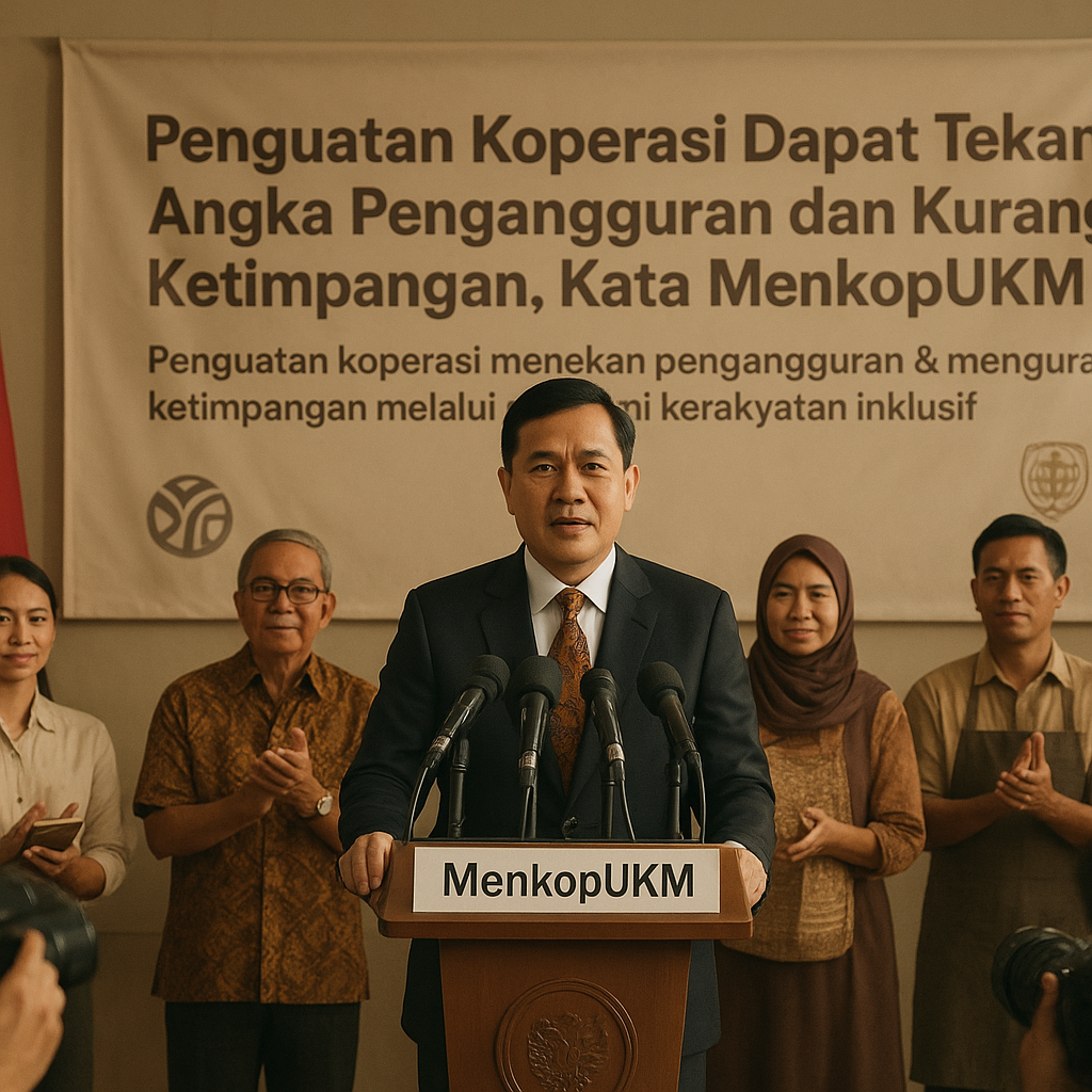 Penguatan Koperasi Dapat Tekan Angka Pengangguran dan Kurangi Ketimpangan, Kata MenkopUKM