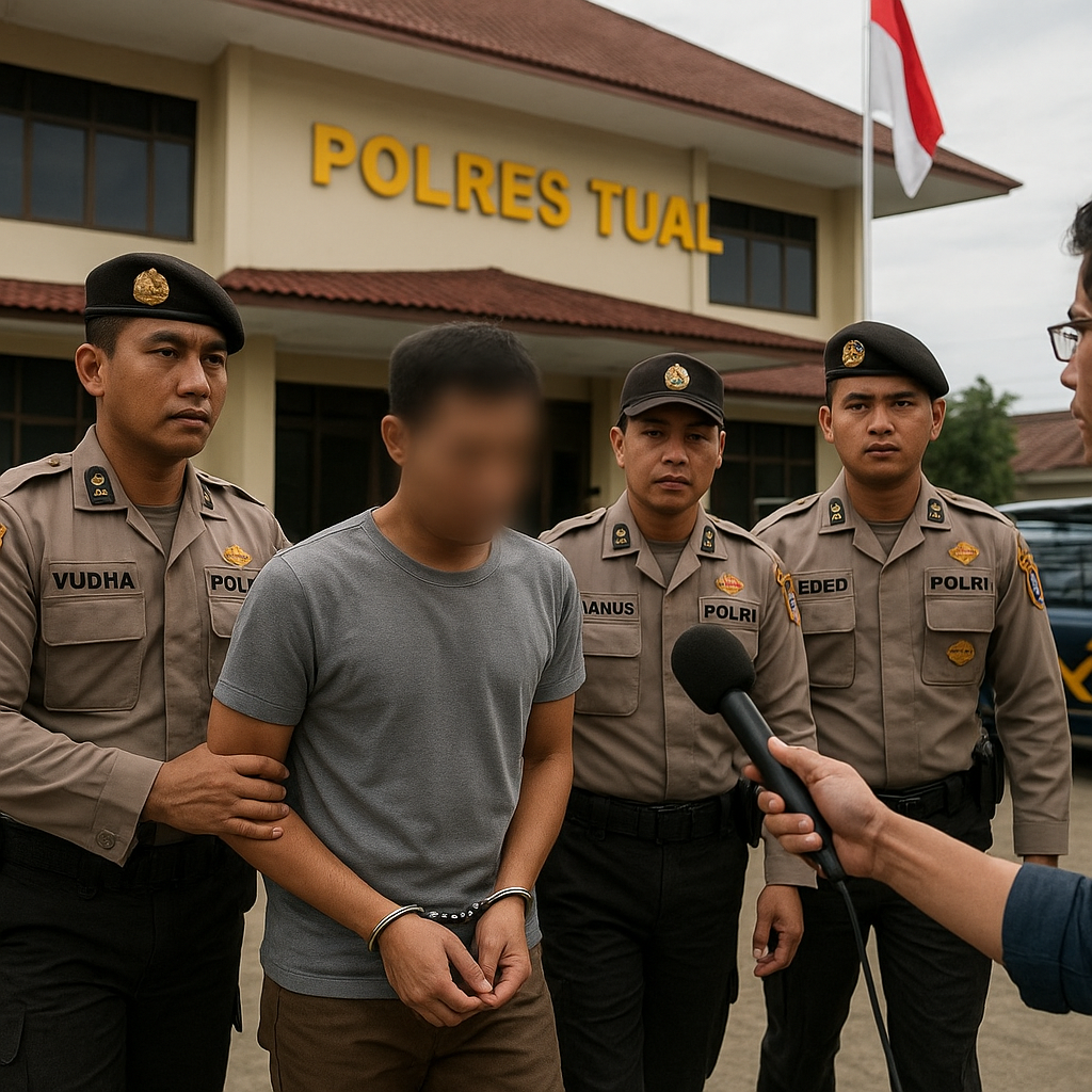 Polres Tual Tangkap Terduga Pelaku Penganiayaan yang Tewaskan Korban