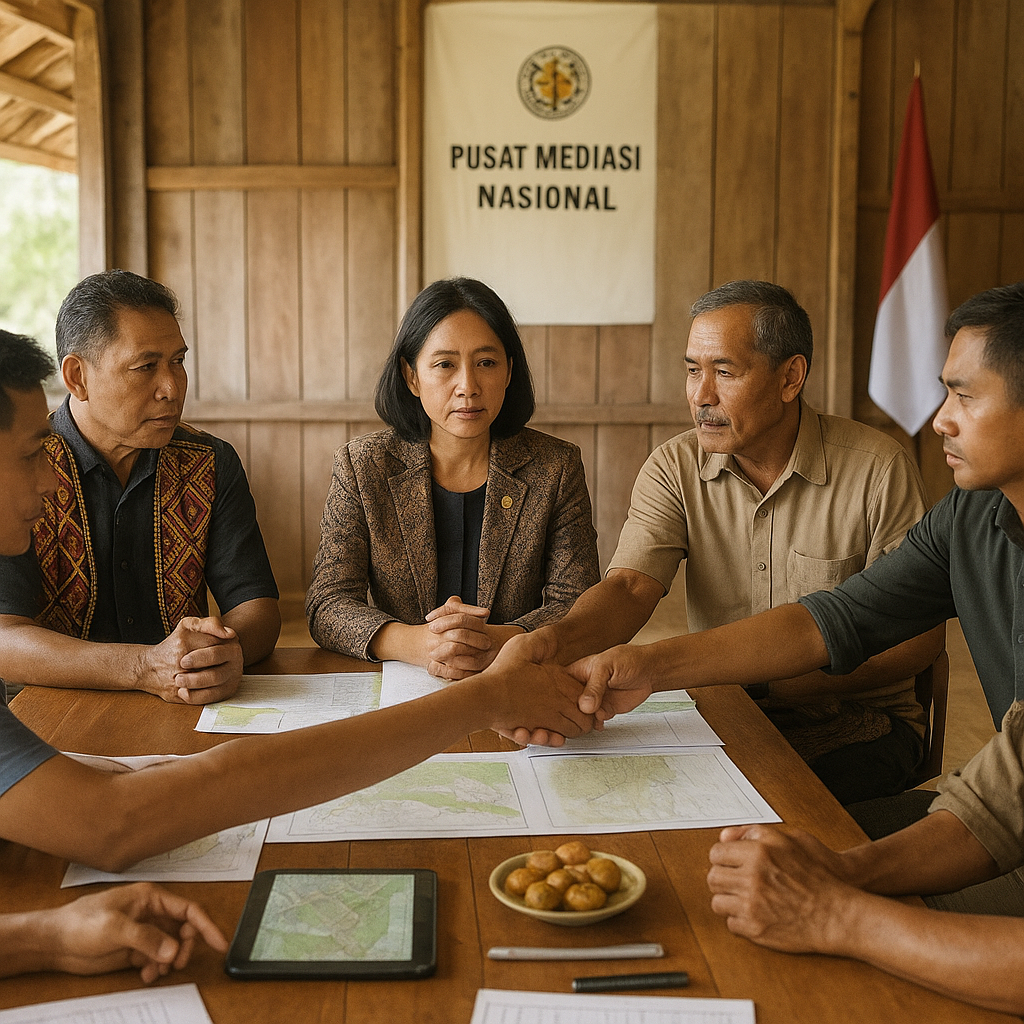 Pusat Mediasi Nasional Fasilitasi Penyelesaian Sengketa Lahan Antar-Komunitas di Kalimantan