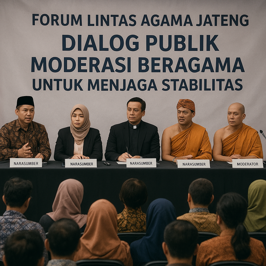 Forum Lintas Agama Jateng Gelar Dialog Publik, Bahas Peran Moderasi Beragama Jaga Stabilitas