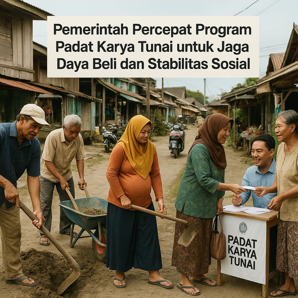 Pemerintah Percepat Program Padat Karya Tunai untuk Jaga Daya Beli dan Stabilitas Sosial