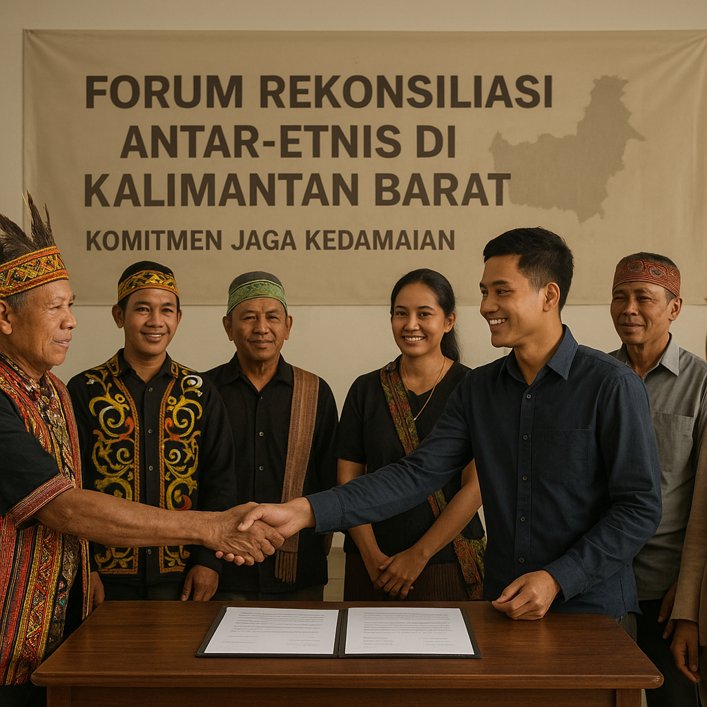 Forum Rekonsiliasi Antar-Etnis di Kalimantan Barat Hasilkan Komitmen Bersama Jaga Kedamaian